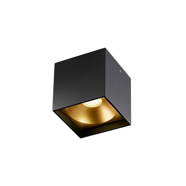 Solo Square LED 3000K Loftlampe Sort/Guld – Light-Point