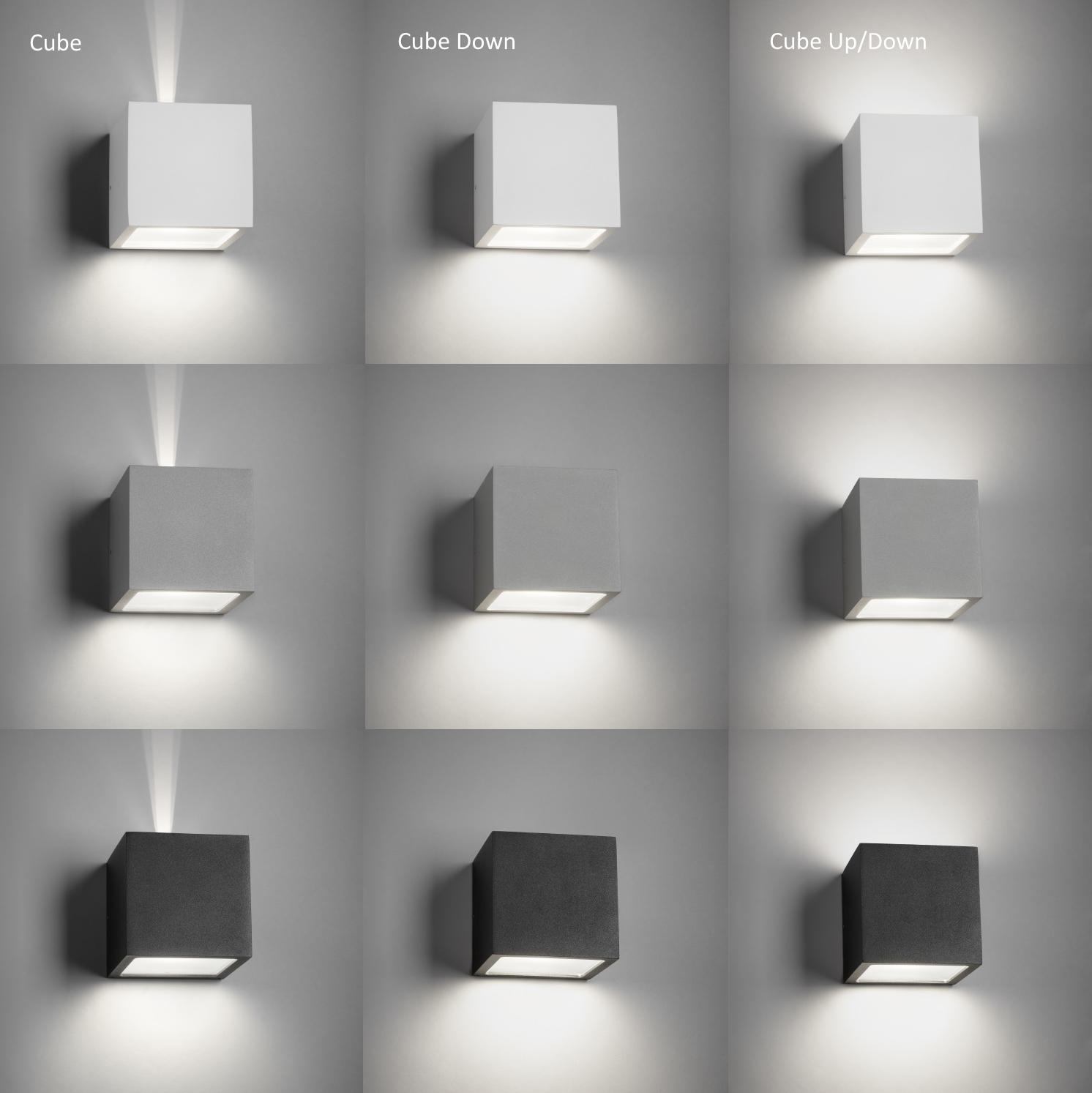 Cube Utendørs Vegglampe LIGHT POINT Enkel CUBE vegglampe | Lampegiganten.no
