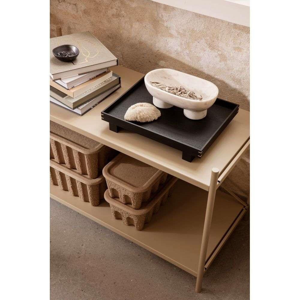 Bon Wooden Tray Small Bl. Stained Oak - Ferm Living