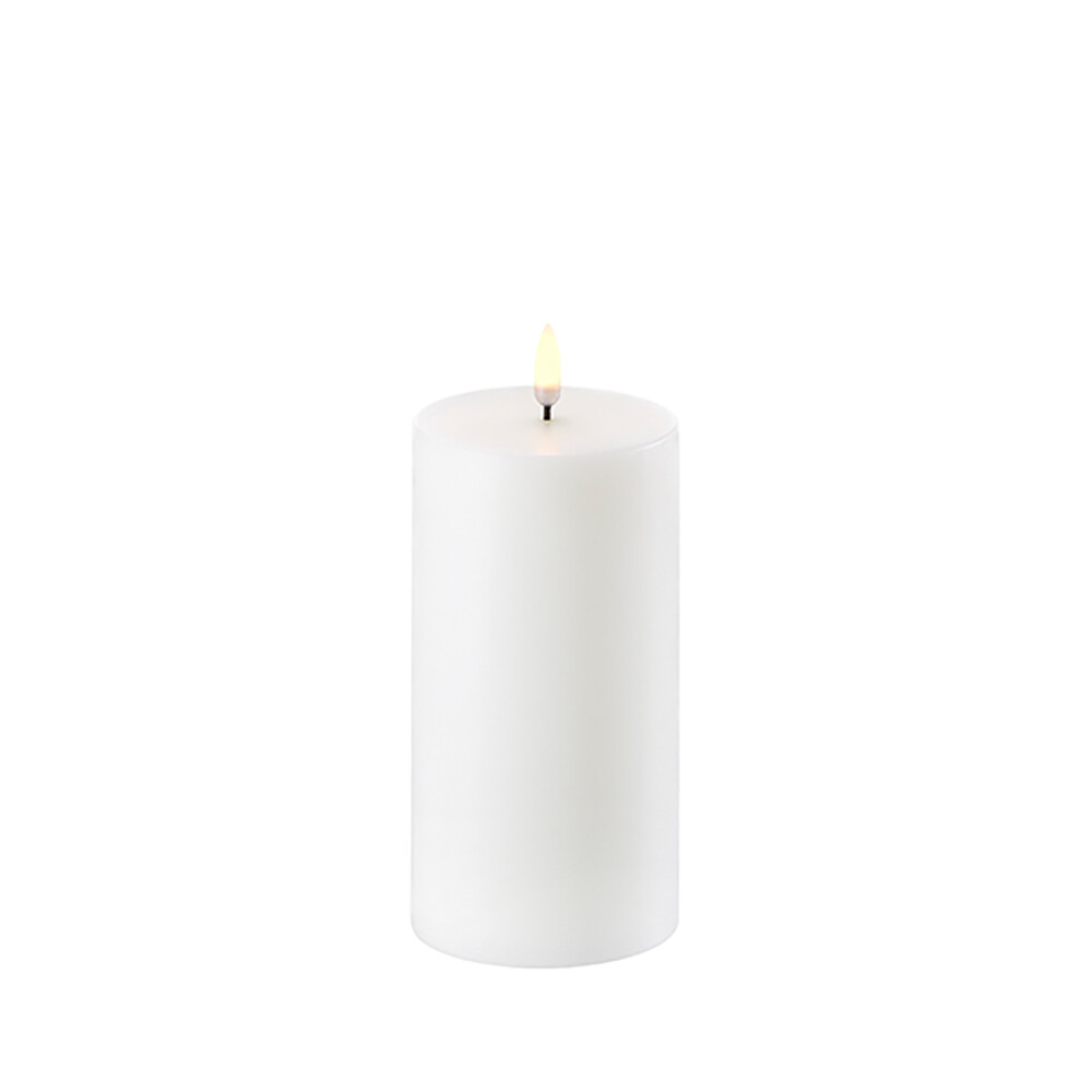 Bloklys LED Nordic White 7,8 x 15 cm – Uyuni