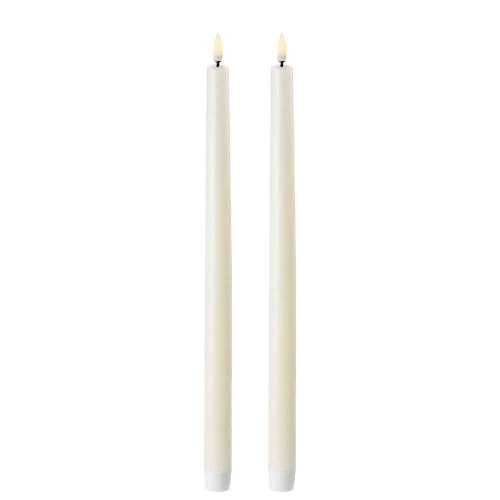 Kronelys LED 2-pak Ivory 2,3 x 35 cm - Uyuni thumbnail