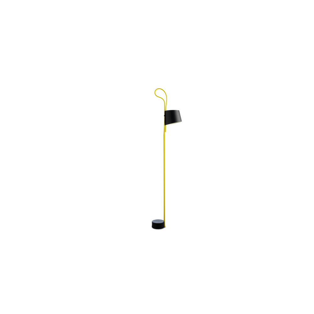 Image of Rope Trick Gulvlampe Black/Yellow - HAY (15284338)