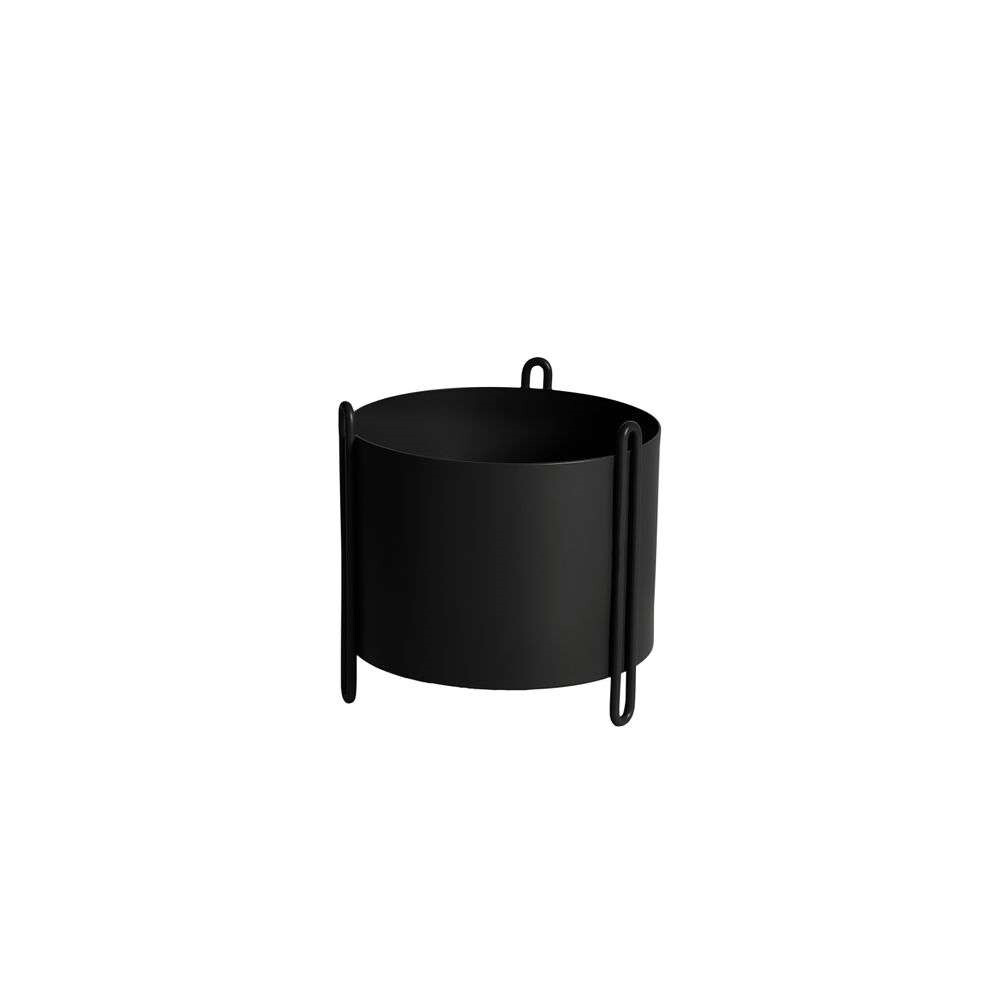 Image of Pidestall Planter Small Black - Woud (16797376)