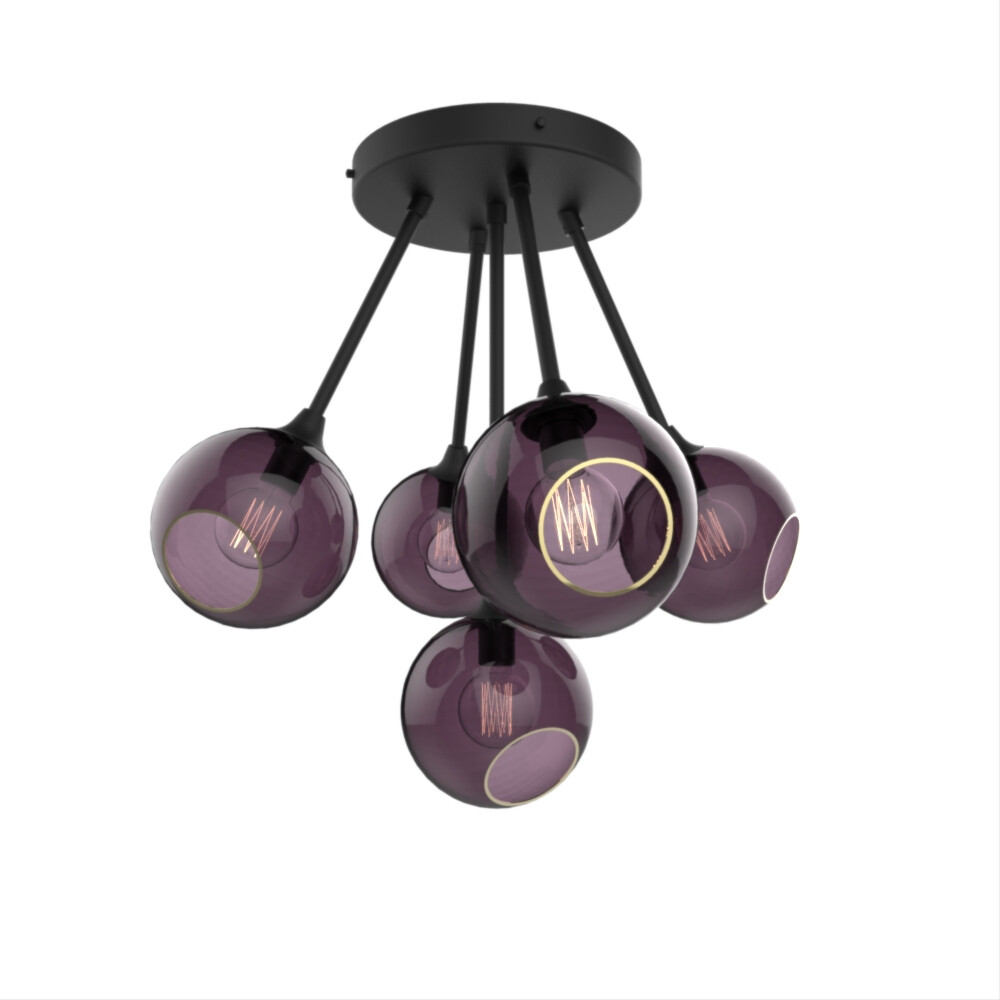 Ballroom Molecule Pendel Black/Purple - Design By Us thumbnail