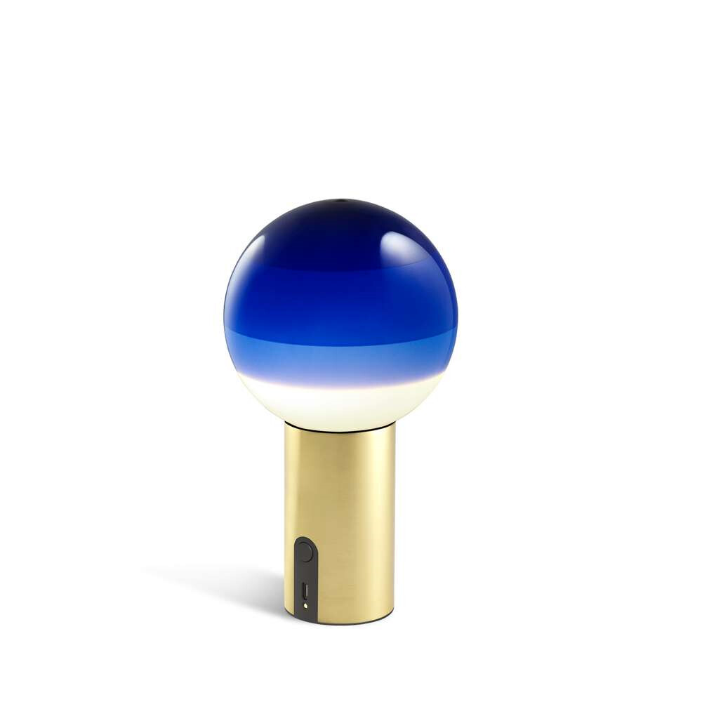 Dipping Light Portable Blue/Brushed Brass - Marset thumbnail