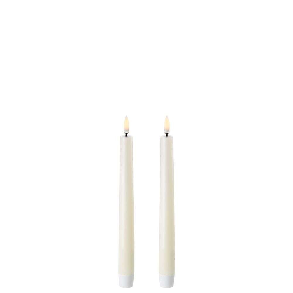 Kronelys LED 2-pak Ivory 2,3 x 20,5 cm – Uyuni