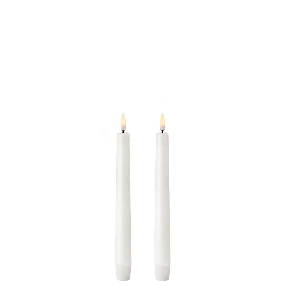 Kronelys LED 2-pak Nordic White 2,3 x 20,5 cm – Uyuni