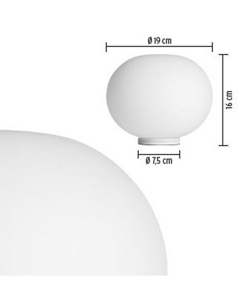 Glo Ball Basic Zero Bordlampe Flos Glo Ball Basic Zero Bordlampe Flos
