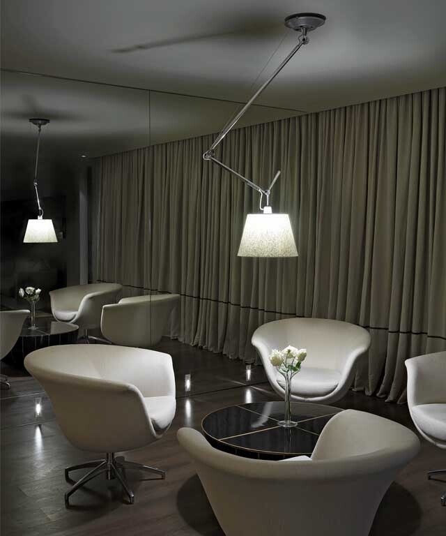 Tolomeo Decentrata Pendel Pergament Artemide Artemide Tolomeo Decentrata Taklampe Pergament