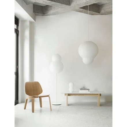 white bubble floor lamp