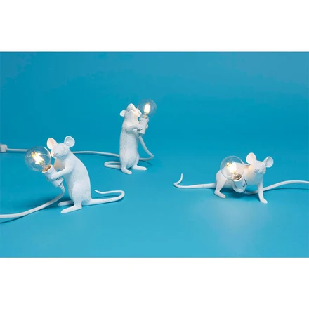 zoon Aubergine Laboratorium Mouse Lamp Mac Sitting Table Lamp - Seletti - Buy here