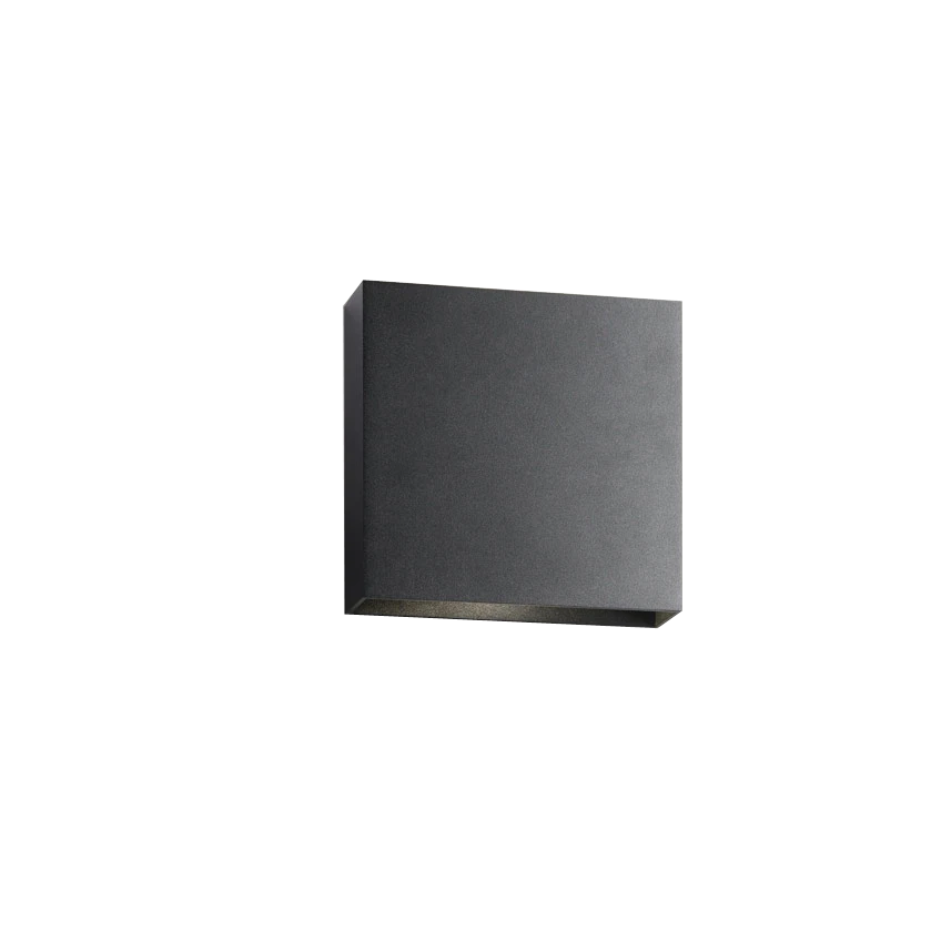 Compact Bas W1 LED 3000K Applique Murale Noir - LIGHT-POINT