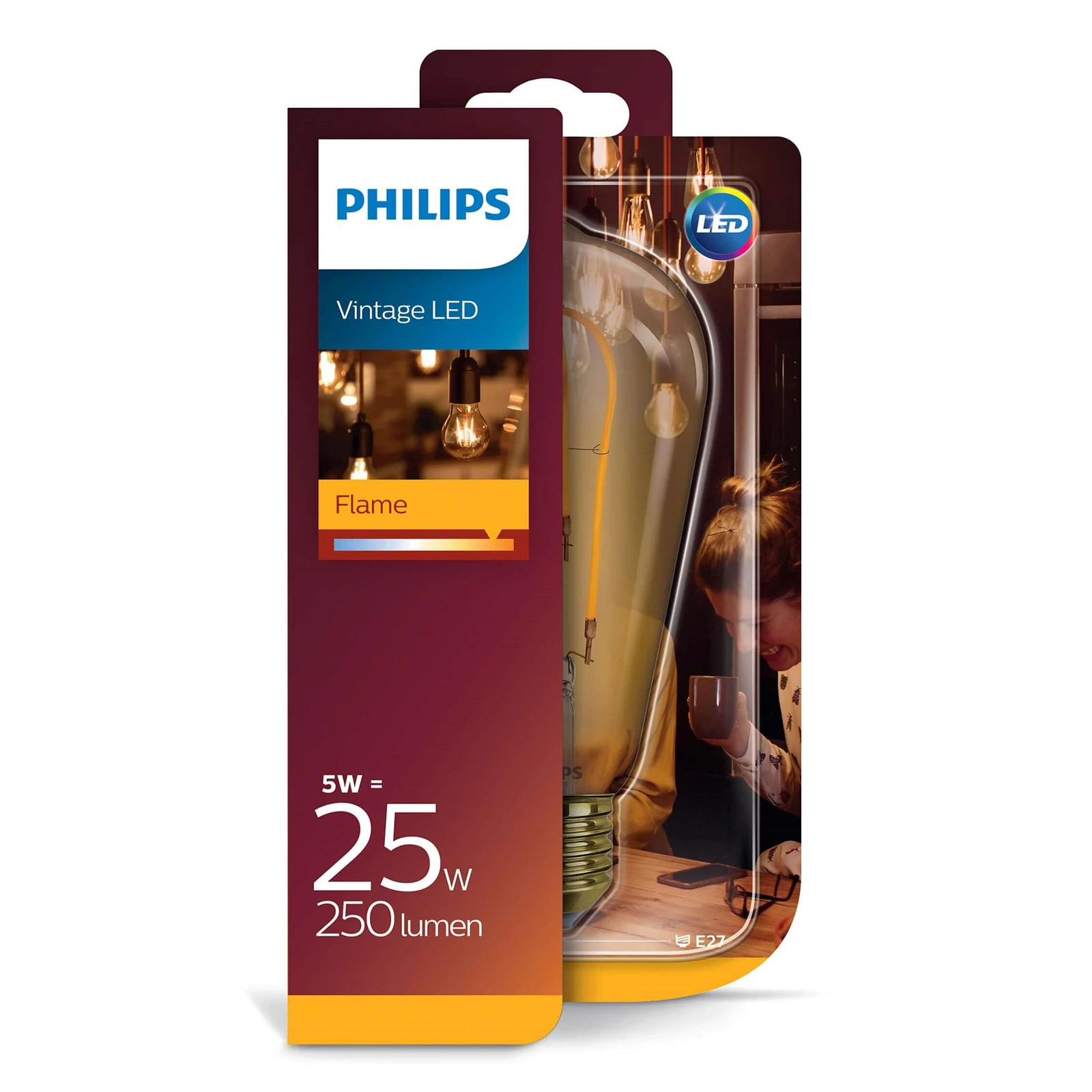 Bulb 5W Flame (250lm) - Philips - Buy here