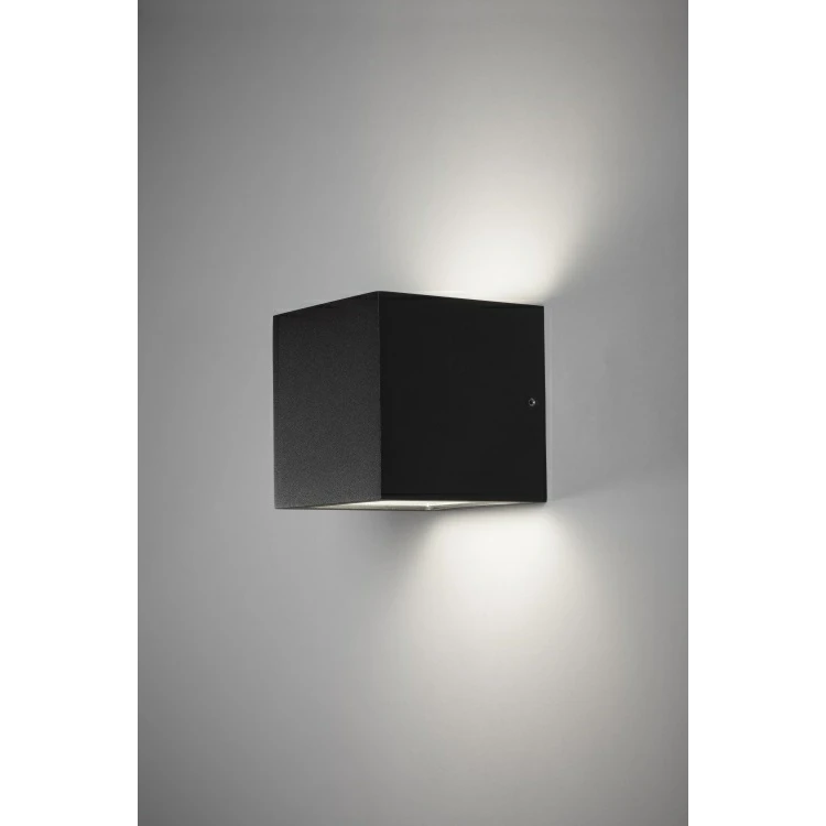 Cube XL Udendørs Væglampe Up/Down Sort Light-Point - Køb