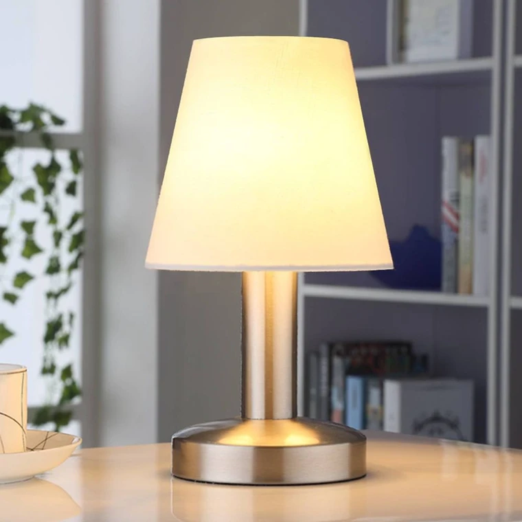 Hanno Tischleuchte White Nickel Lindby