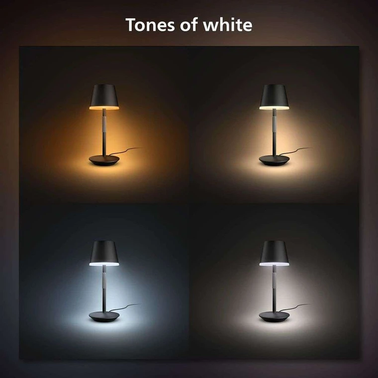 Lampe de table LED Philips Hue Go blanc