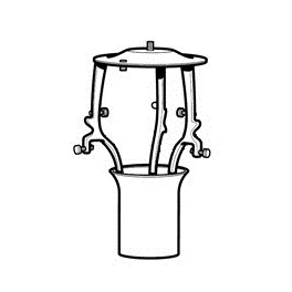 monture douille pour ph 3½-2½ lampadaire - louis poulsen