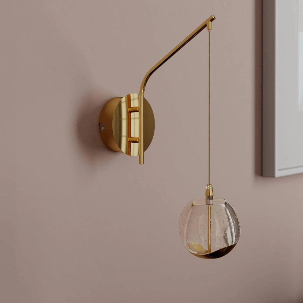 Hayley LEDWall Lamp Gold Lucande
