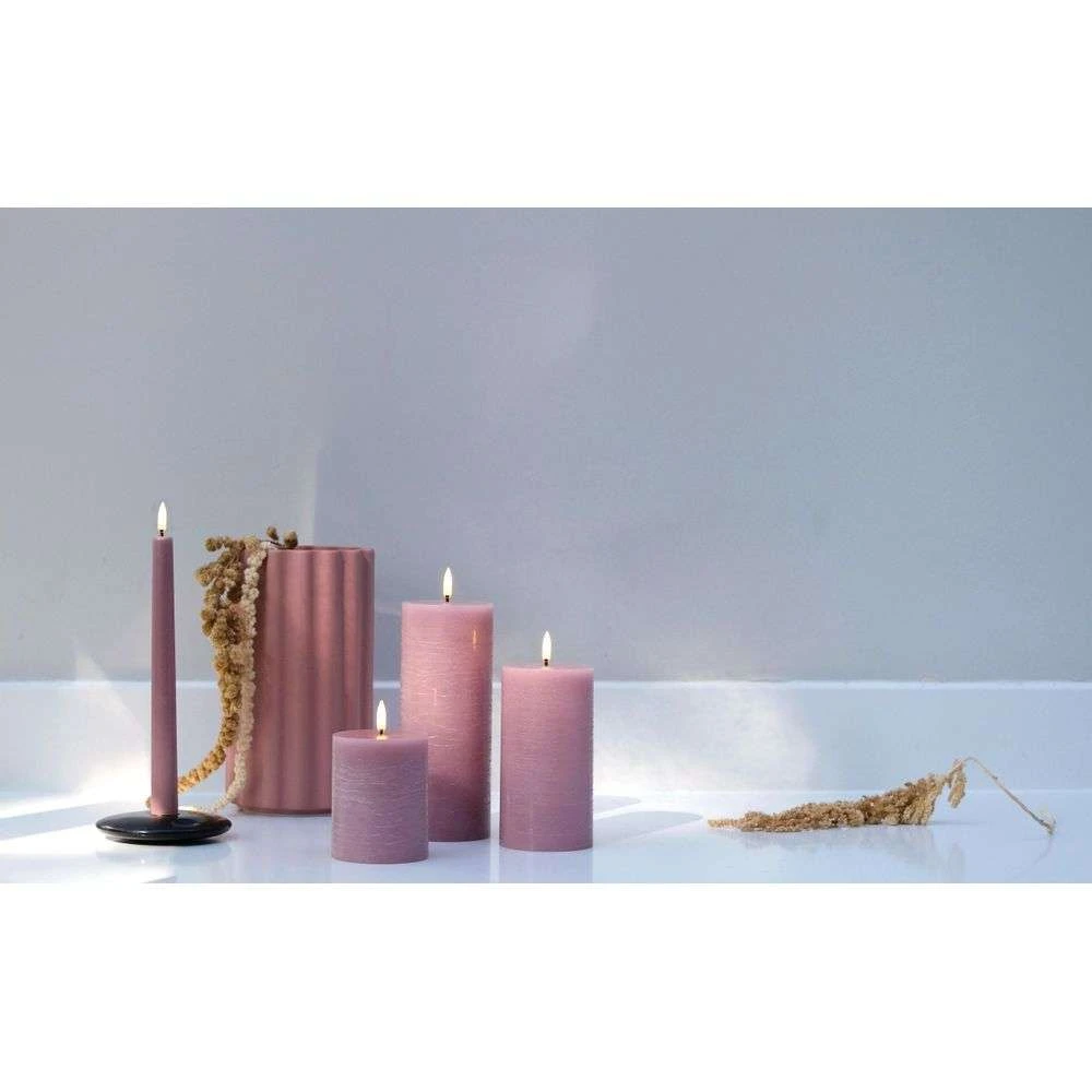Kerzen LED 7,8 x 15,2 cm Rustic Dusty Rose - Uyuni Lighting