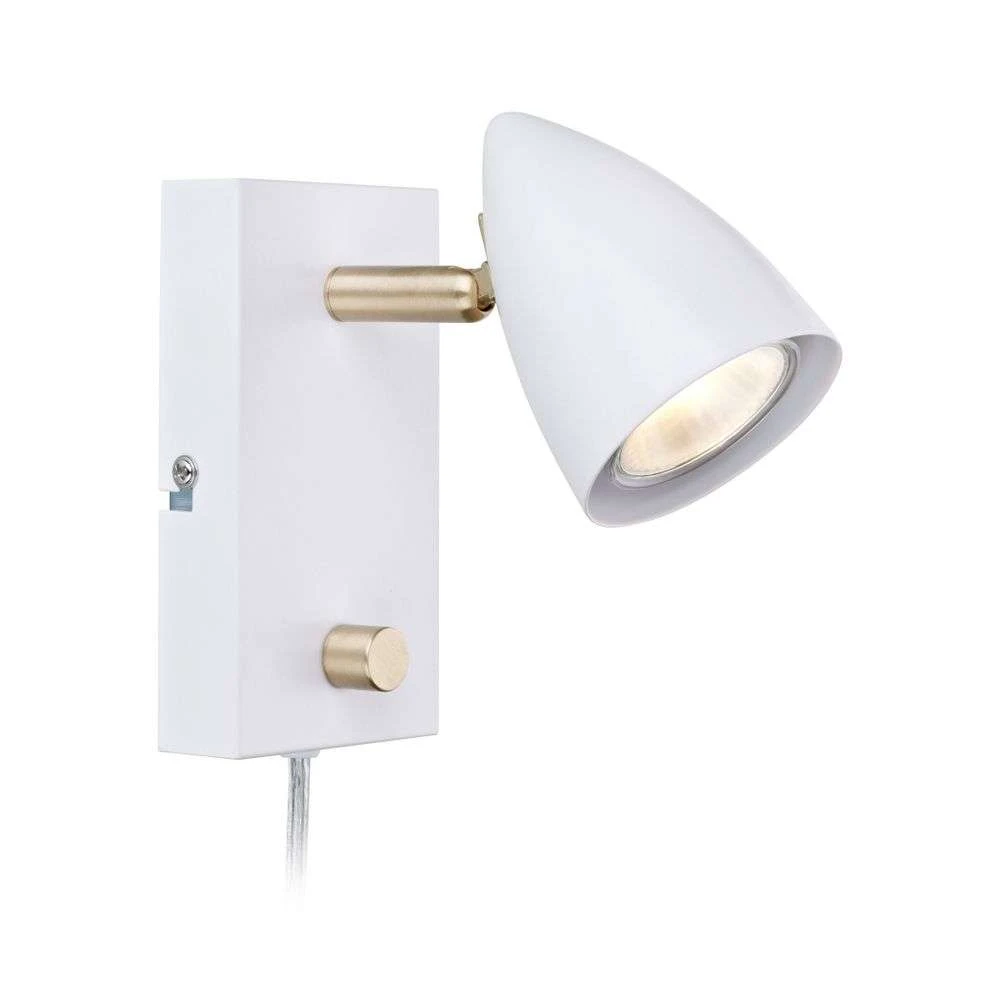 Ciro Aplique de Pared White Brass Marksl jd