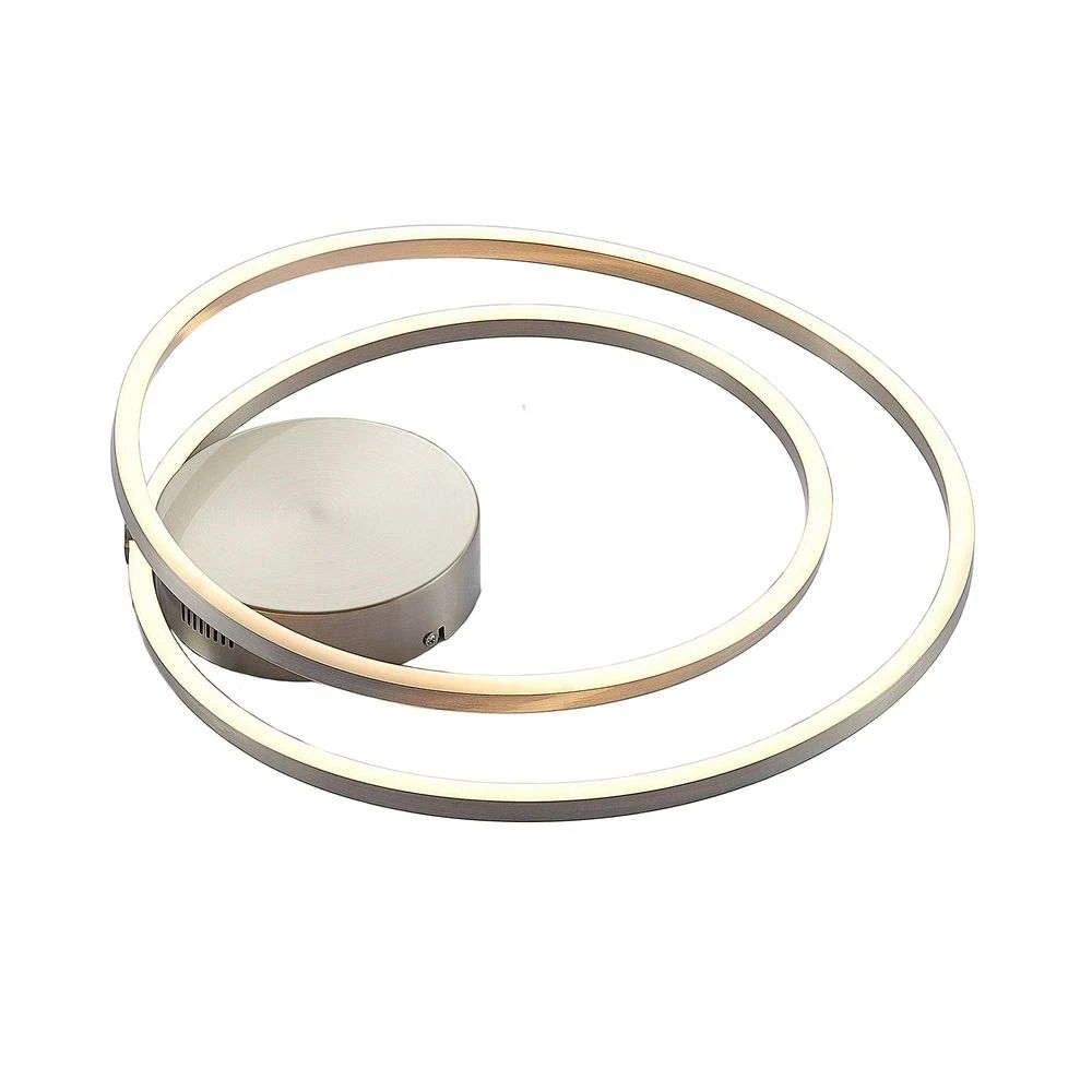 Plafond  - Davian LED Plafond DIM Nickel - Lindby