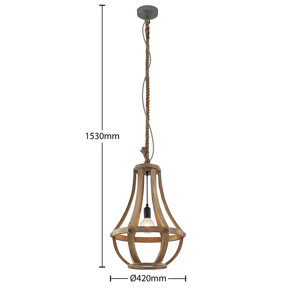 Lindby Luram lampada LED sospensione, rettangolare