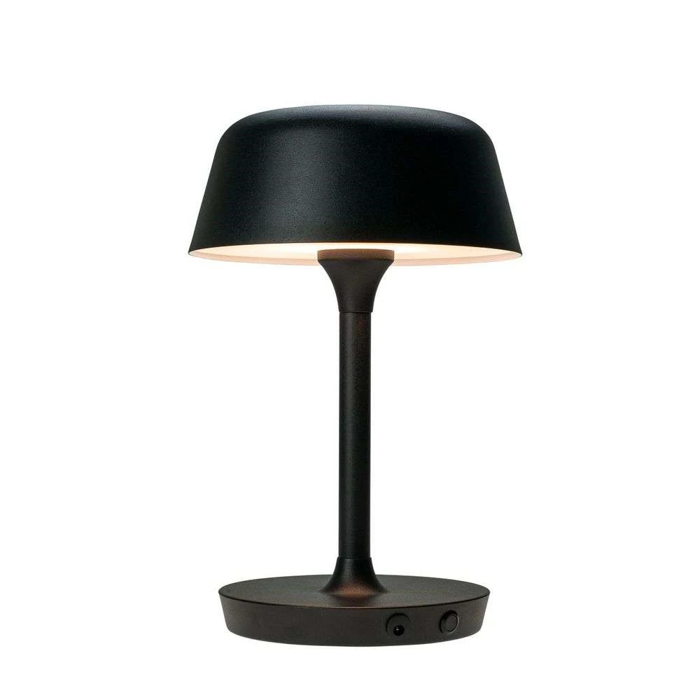 valencia led lampe de table matt black - dyberglarsen