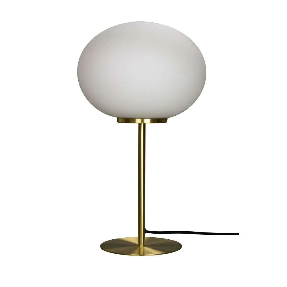 queen lampe de table opal/brass - dyberglarsen