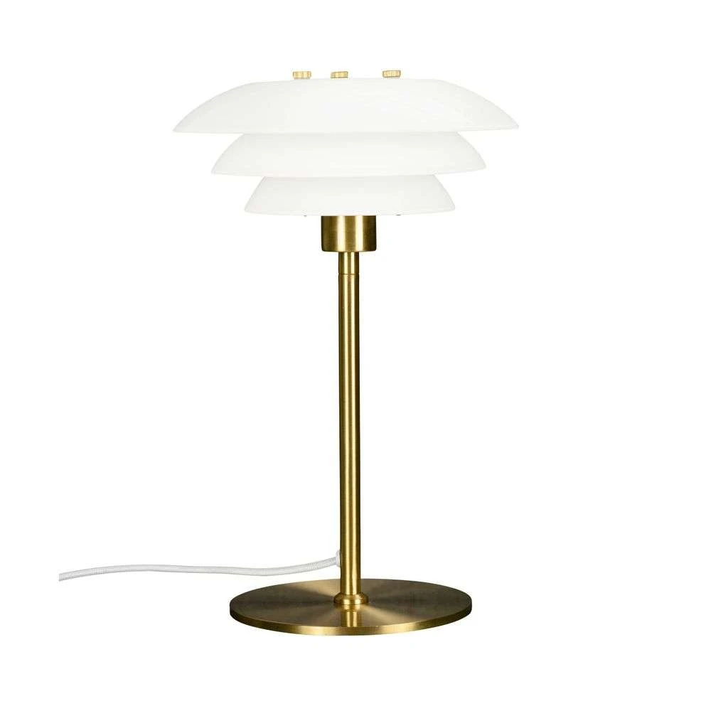 dl20 lampe de table opal/brass - dyberglarsen