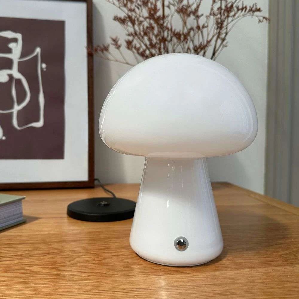 Morkel Mushroom Portable Table Lamp White DybergLarsen