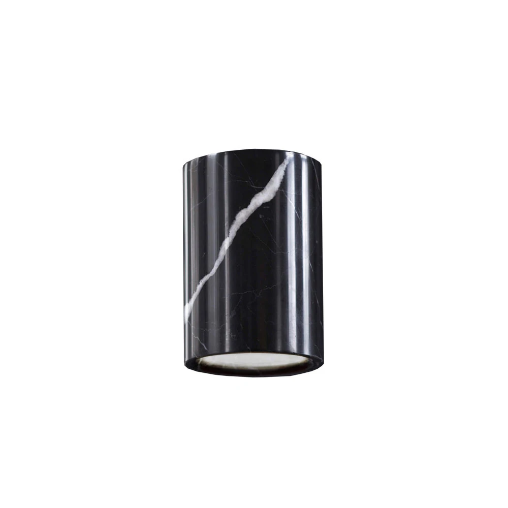 Solid Spot en Saillie Cylindre Marbre Nero Marquina - Terence Woodgate