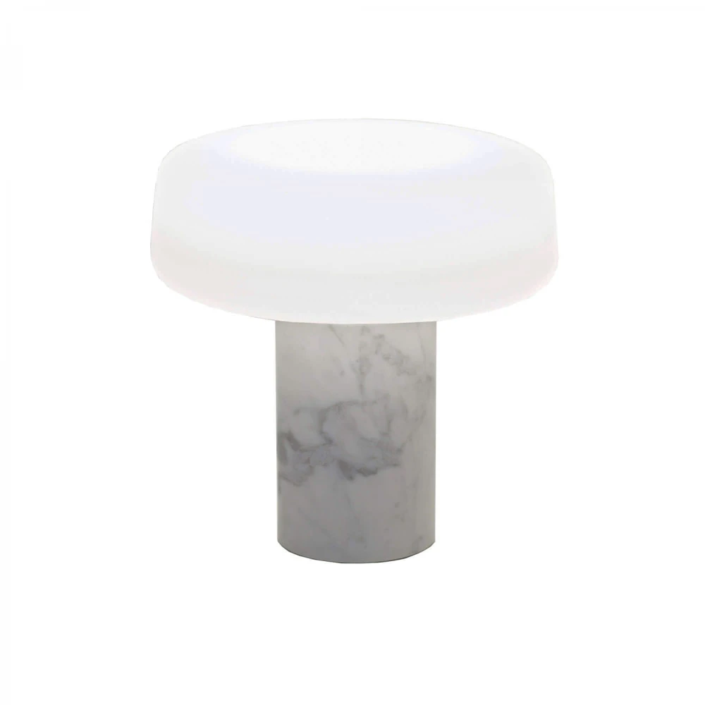 Solid Lampe de Table Marbre Carrara - Terence Woodgate