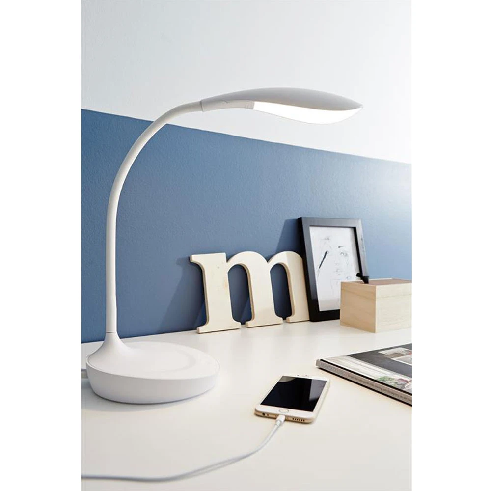 Markslöjd Lighting 106094 - LED Dimmbare Tischlampe mit USB SWAN  LED/4,6W/230V ab 99,96 €