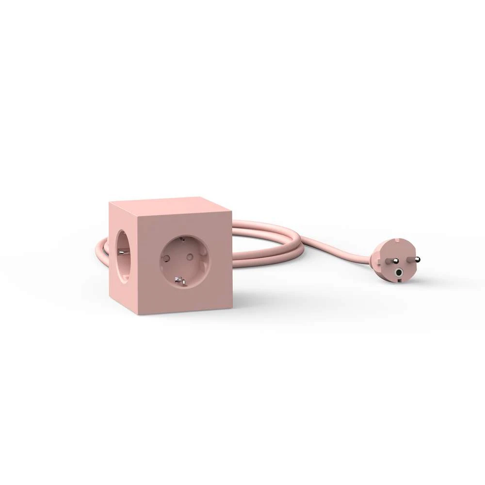 Square 1 USB A & Magnet 1,8m Old Pink - Avolt