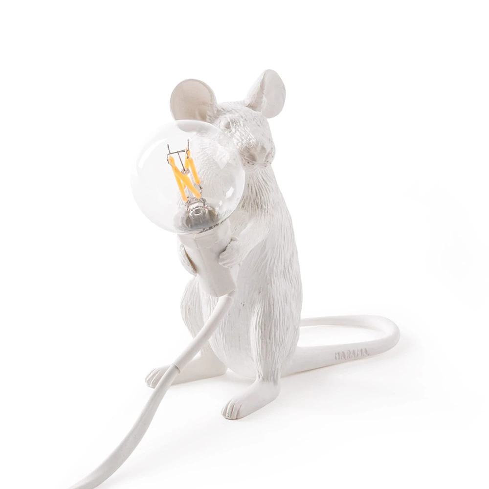 Una buena amiga Proponer Móvil Mouse Lamp Mac Sentado Lámpara de Sobremesa - Seletti