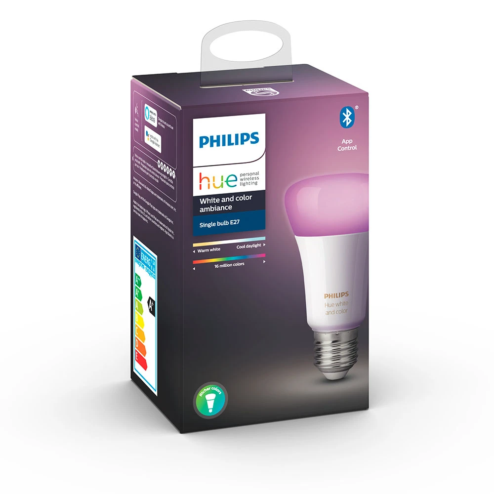 Acheter en ligne PHILIPS HUE Ampoule LED White & Color Ambiance (E27,  Bluetooth, 6.5 W) à bons prix et en toute sécurité 