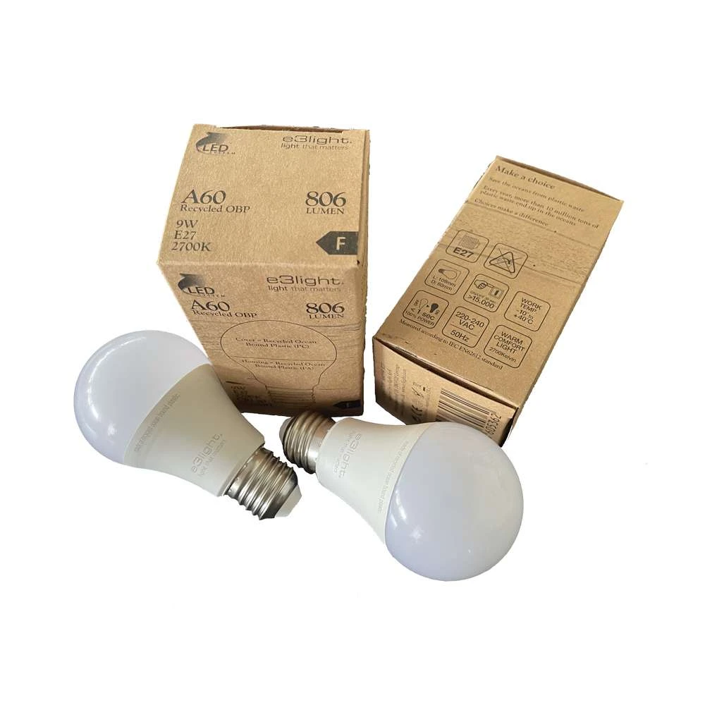 Leuchtmittel LED 9W (806lm) Plastic Recycled Bound e3light Ocean E27 