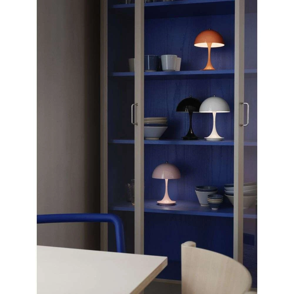 Lampe de table LED Luis, dimmable 3 niveaux, bleue
