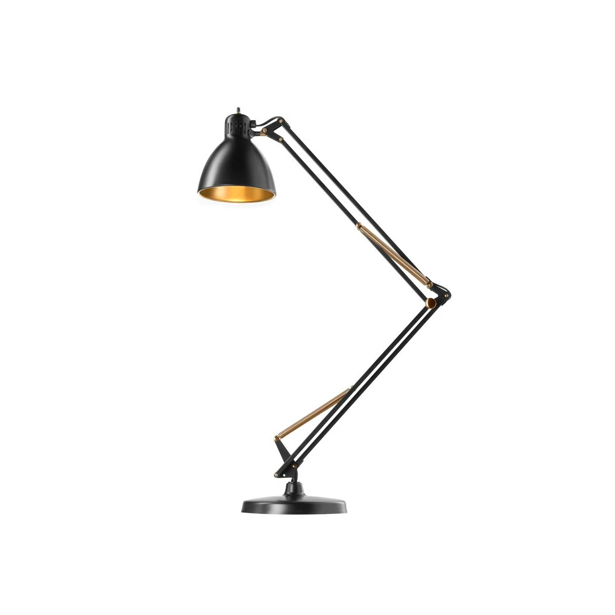 Archi T1 Junior Lampe de Table avec Base Mat Black/Gold - NORDIC LIVING