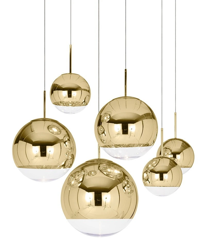 let at blive såret prøve stemme Mirror Ball Pendel Lampe Guld fra Tom Dixon - Køb online