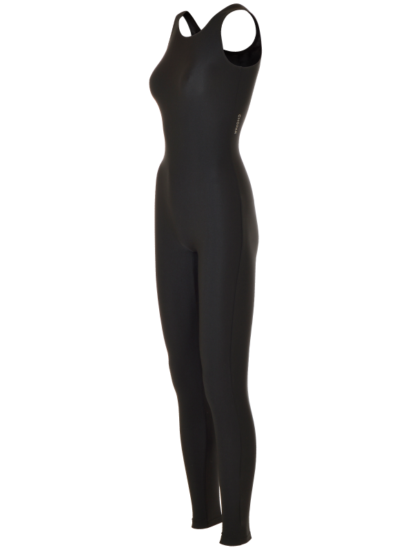 Basic black unitard with no sleeves Shop unitards now!
