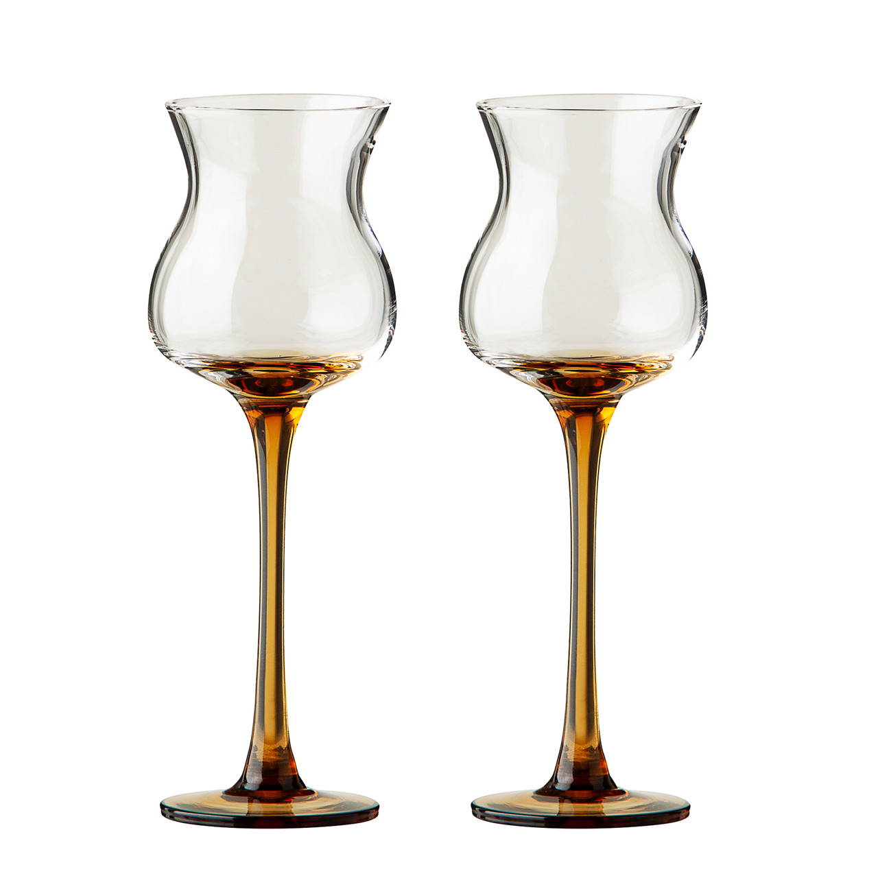 SINNERUP Aperitif glas gul stilk 2 stk. (AMBER/CURRY ONESIZE)