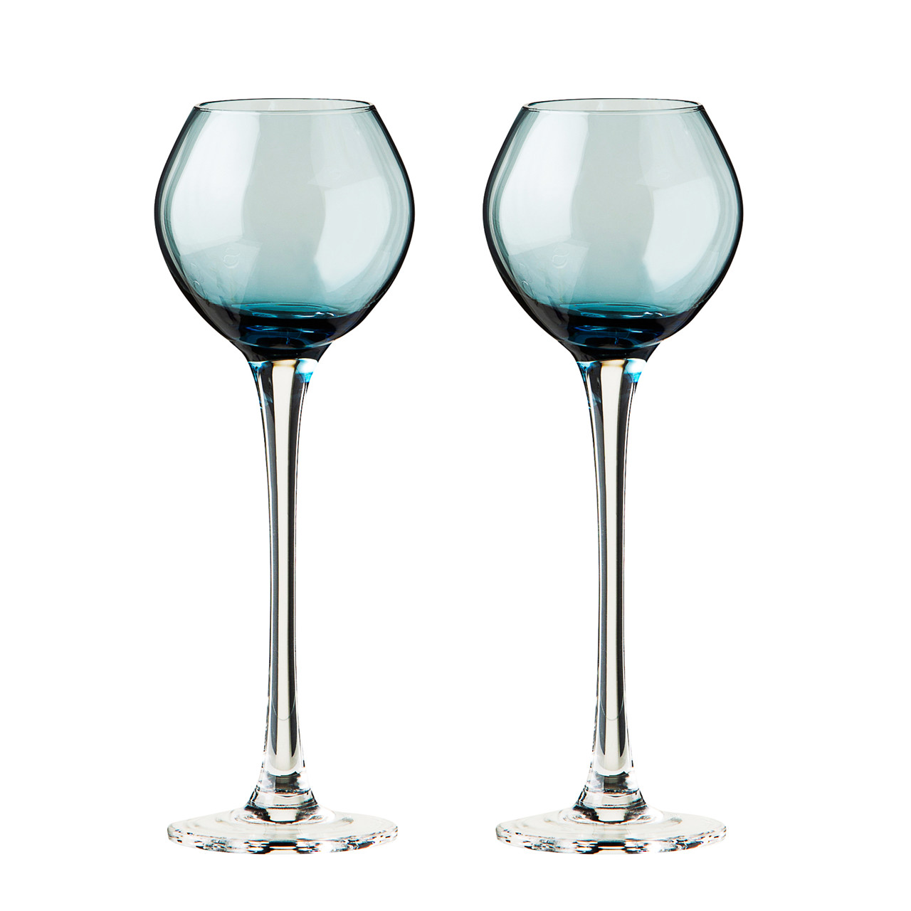 SINNERUP Aperitif glas blå top 2 stk. (BLÅ ONESIZE)