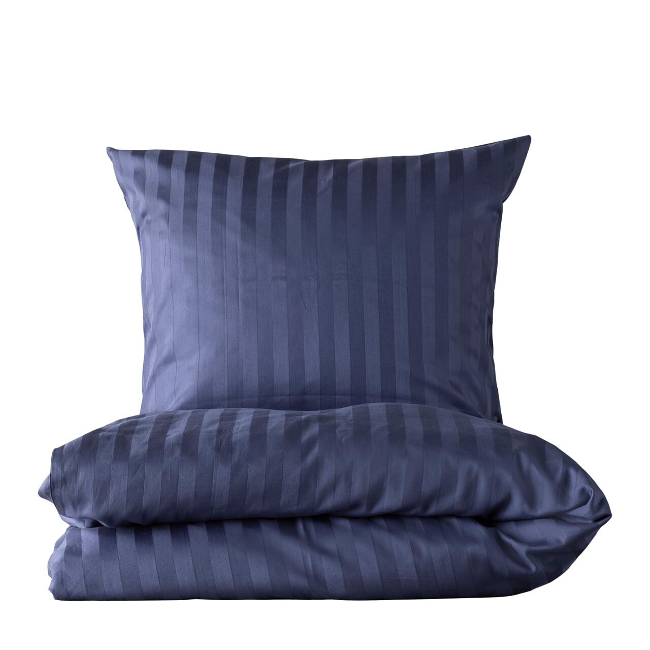 SINNERUP Stripe sengetøj (BLÅ 140X220  (ekstra længde))