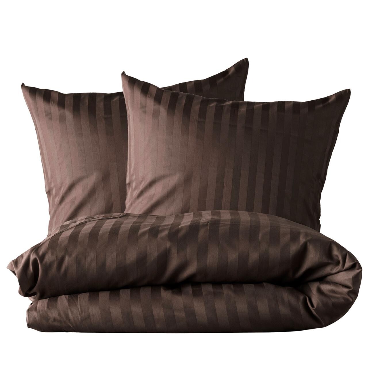 SINNERUP Stripe sengetøj (DARK BROWN 200X220)