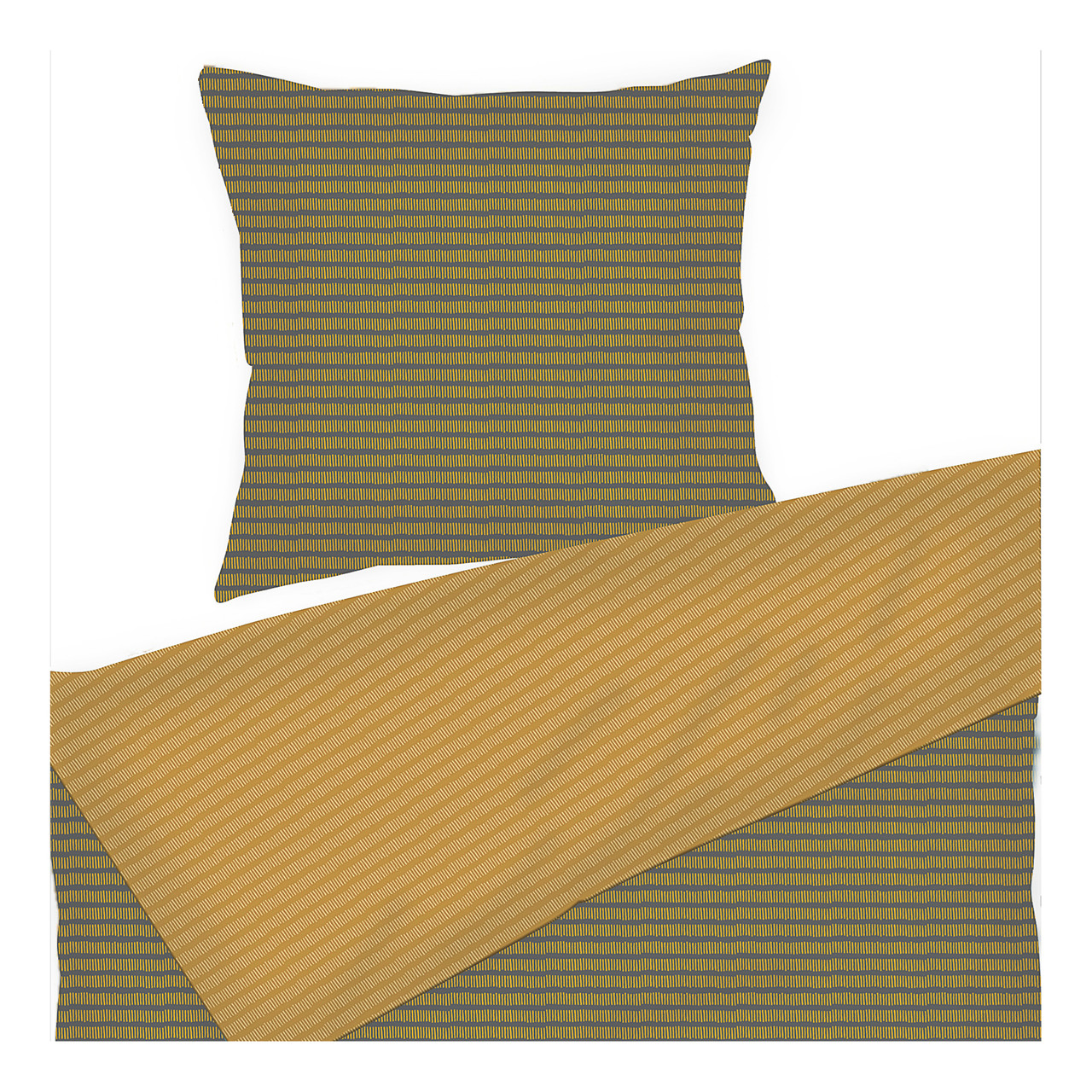 SINNERUP Lines sengetøj (CURRY 140X200 (alm. længde))