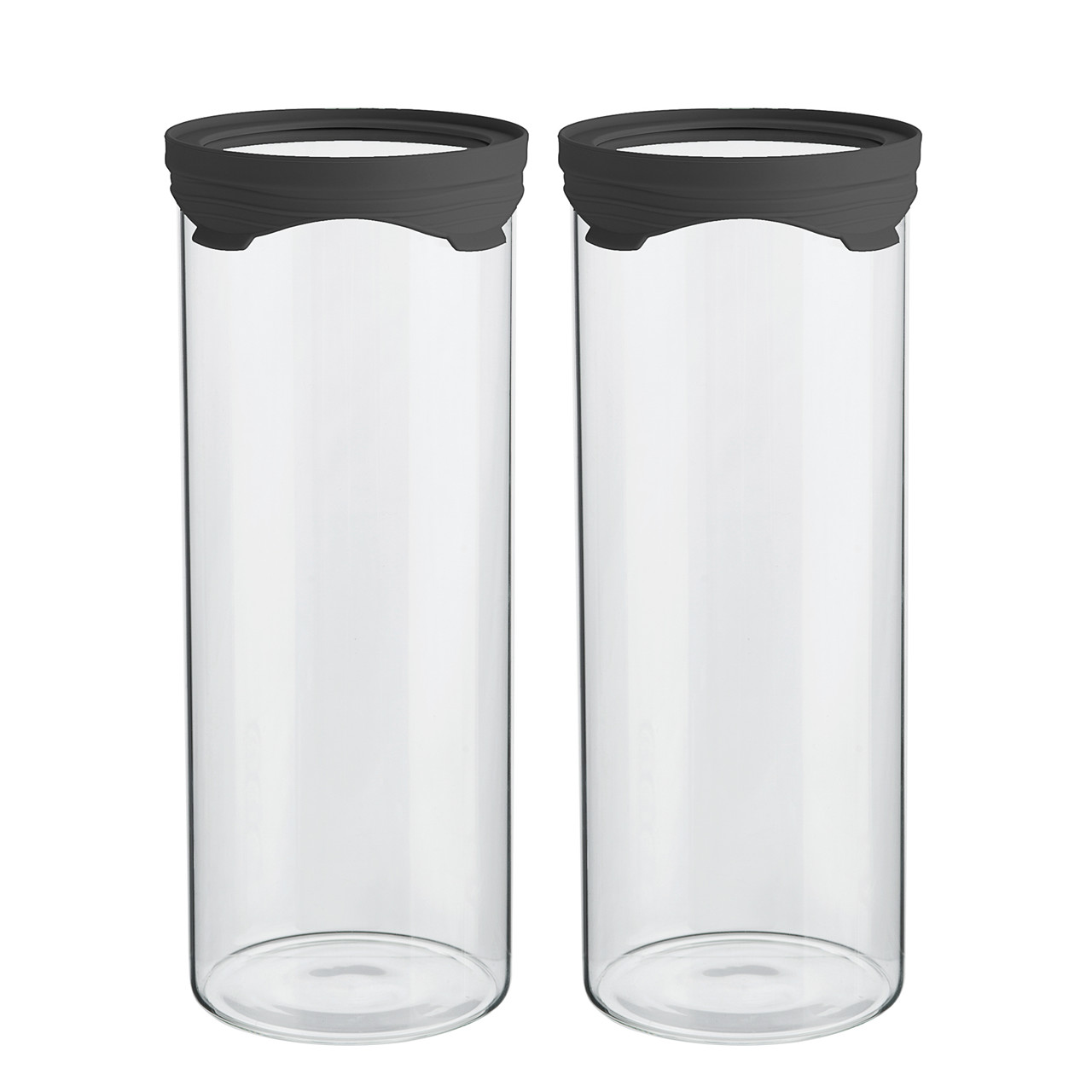 SINNERUP Opbevaringsglas 1.500 ml. 2 stk. (SORT ONESIZE)