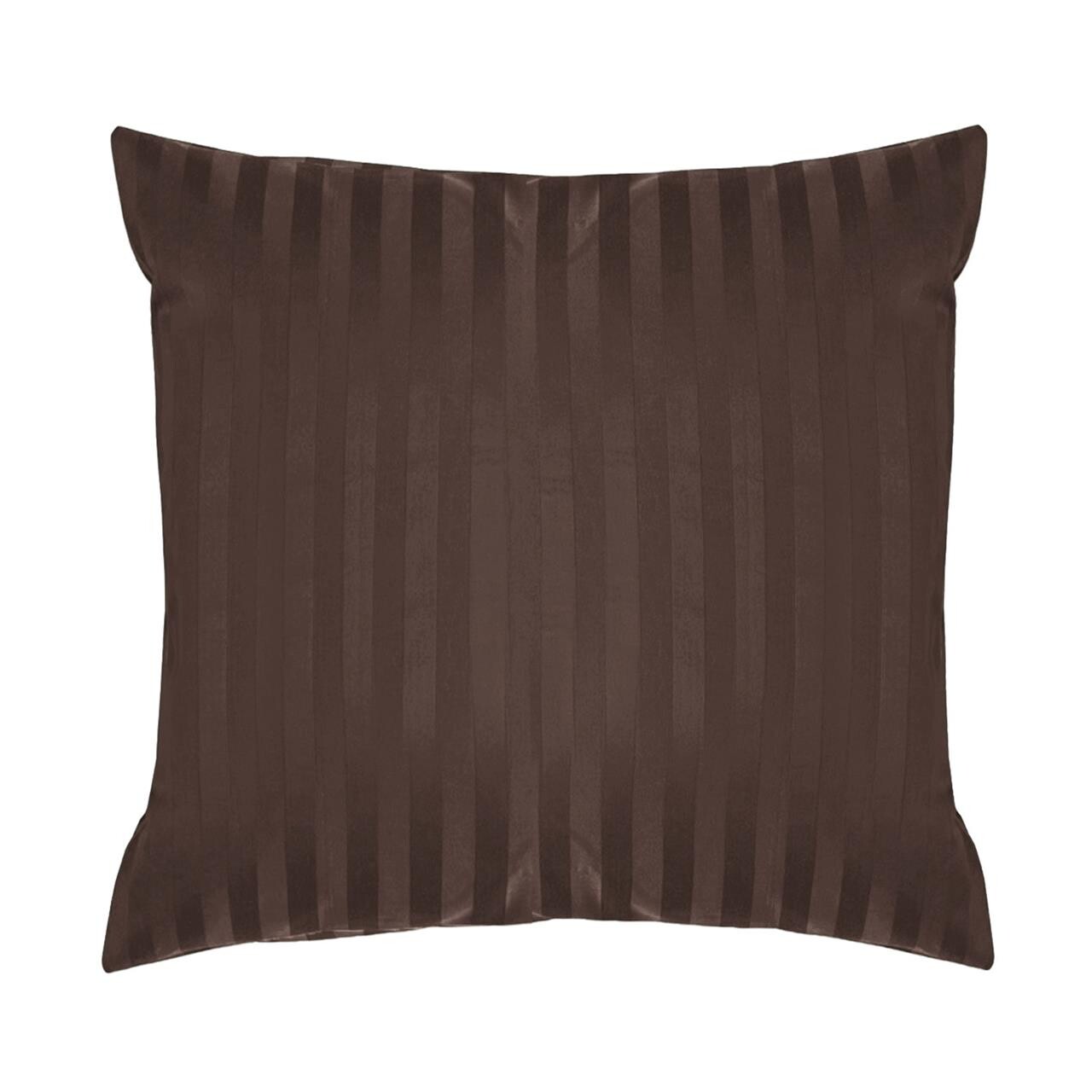 SINNERUP Stripe løst pudebetræk (DARK BROWN ONESIZE)