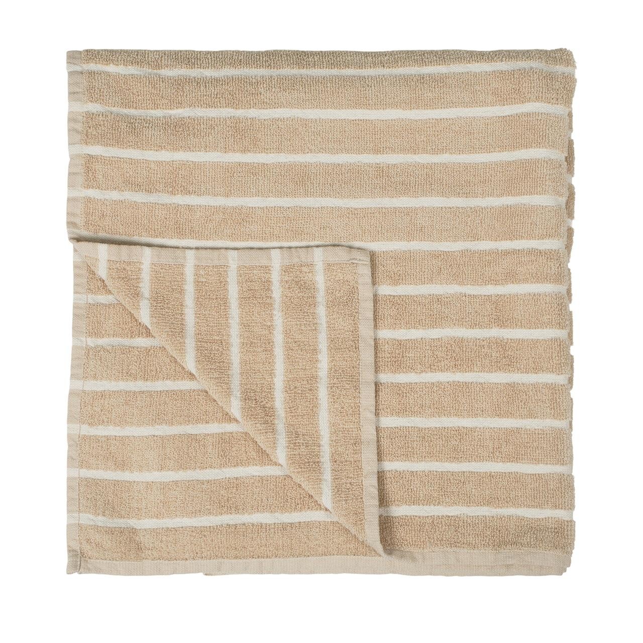 SINNERUP Life stripe badehåndklæde  (BEIGE ONESIZE)