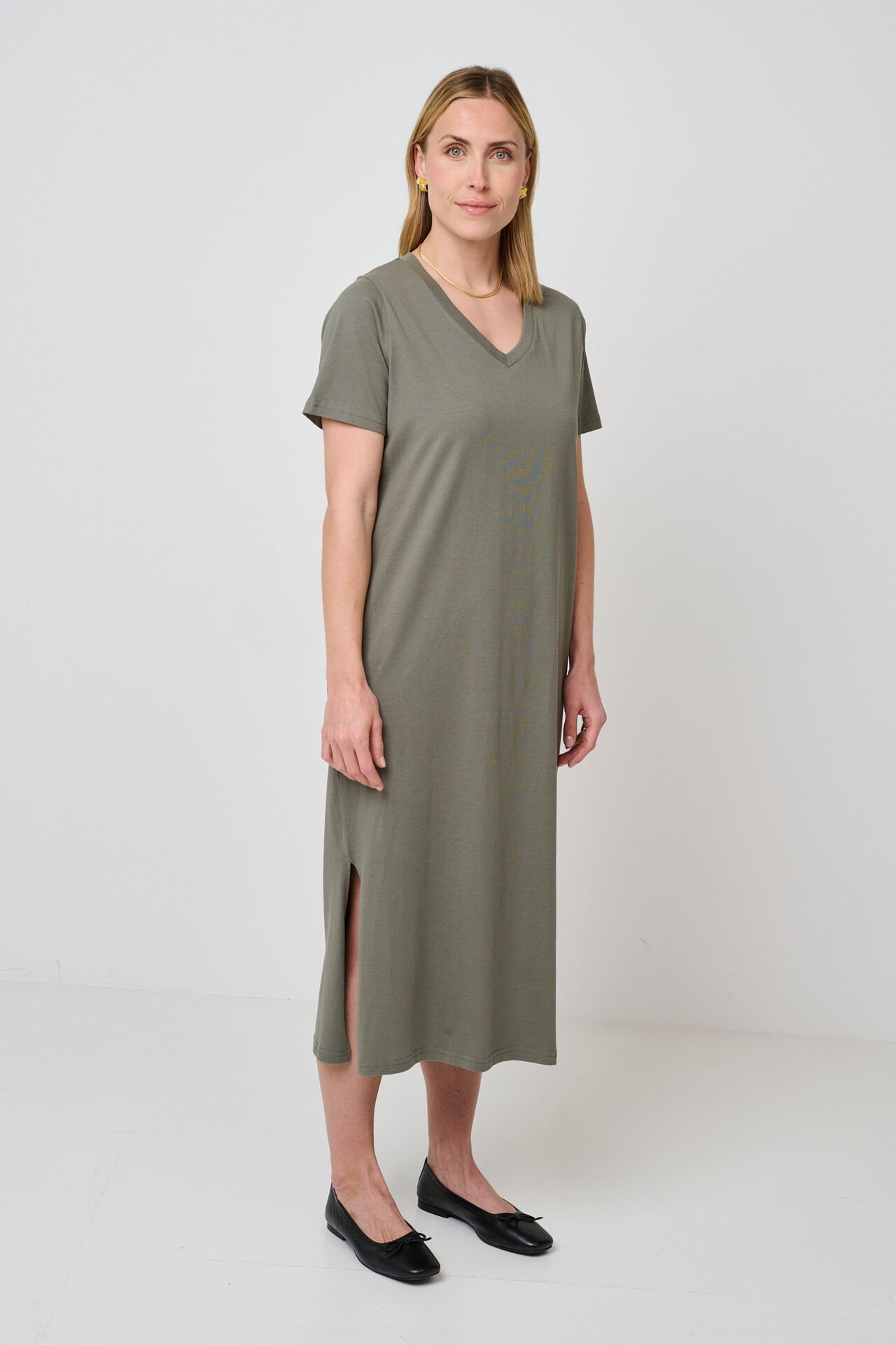 OMFAVN OMTenna kjole (MINERAL GREEN XL)